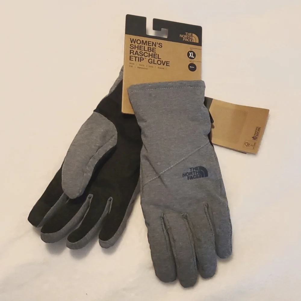 The North Face Women's Shelbe Raschel Etip Touchscreen Compatible Gloves - Gray
